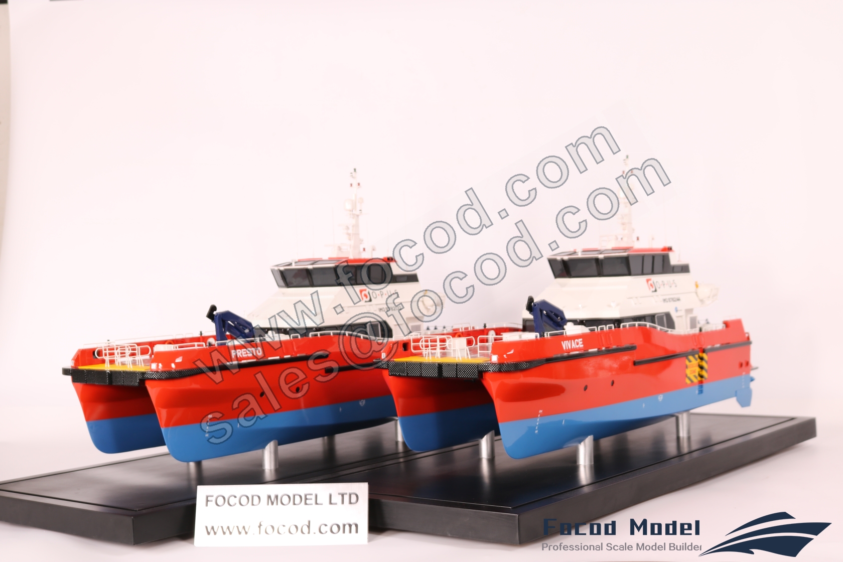 customized model of 27.5mCatamaran Workboat